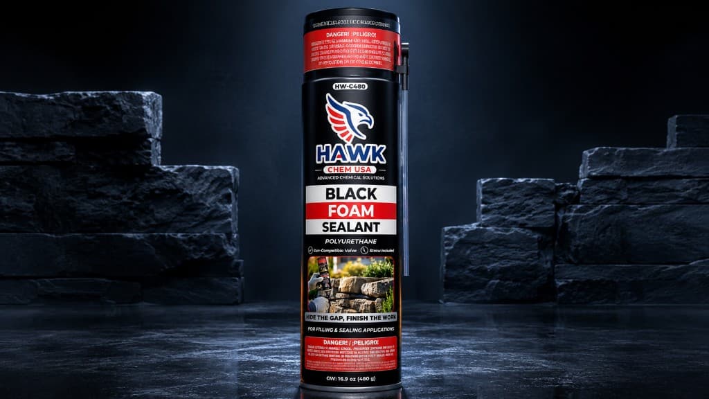 Hawk Chem USA HW-C480 Black Foam Sealant