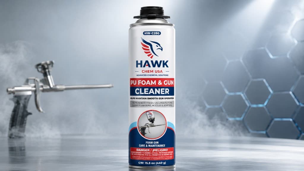 Hawk Chem USA HW-C280 PU Foam and Gun Cleaner